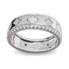 Silver ring with mother of pearl
