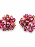 Garden bloom silver earrings