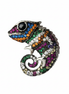 Chameleon silver pendant