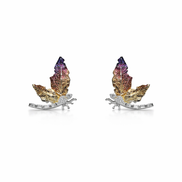 Dragonfly silver earrings