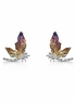 Dragonfly silver earrings