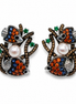 Silver fish earrings