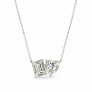 Silver necklace- Moi et Toi
