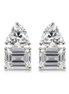Silver stud earring Moi et Toi