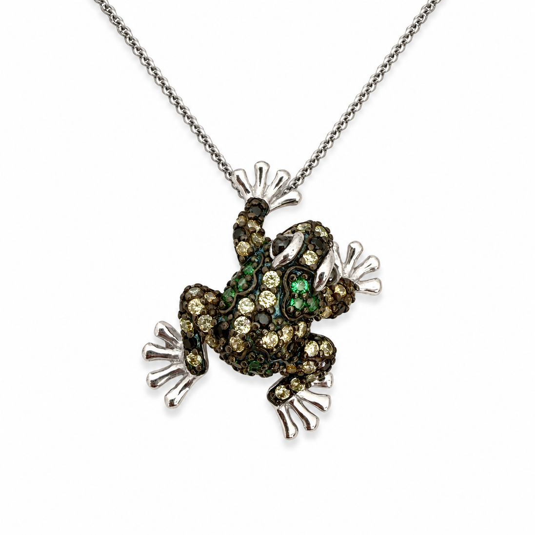 Frog silver pendant/brooch