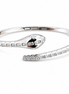 Snake silver bangle