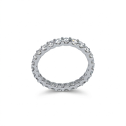Сребърна халка с кубични циркони (Eternity band)