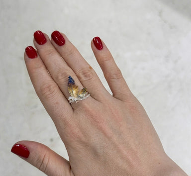 Dragonfly silver ring