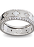 Silver ring with mother of pearl