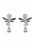Dragonfly silver earrings