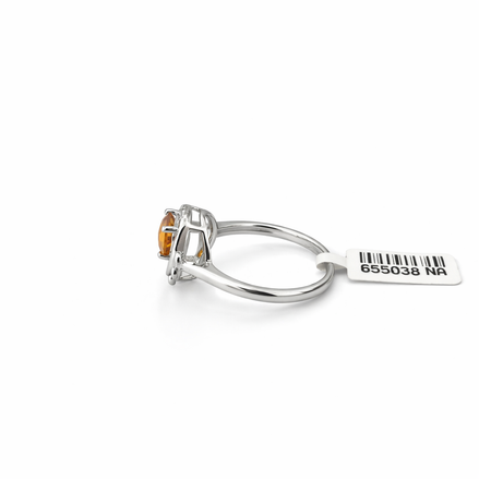 Citrine silver ring