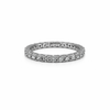 Сребърна халка с кубични циркони (Eternity band)