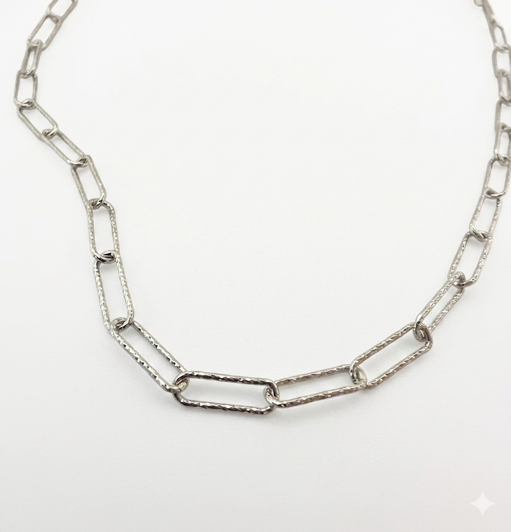 Silver chain bracelet