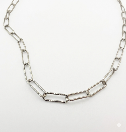 Silver chain bracelet