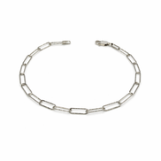 Silver chain bracelet