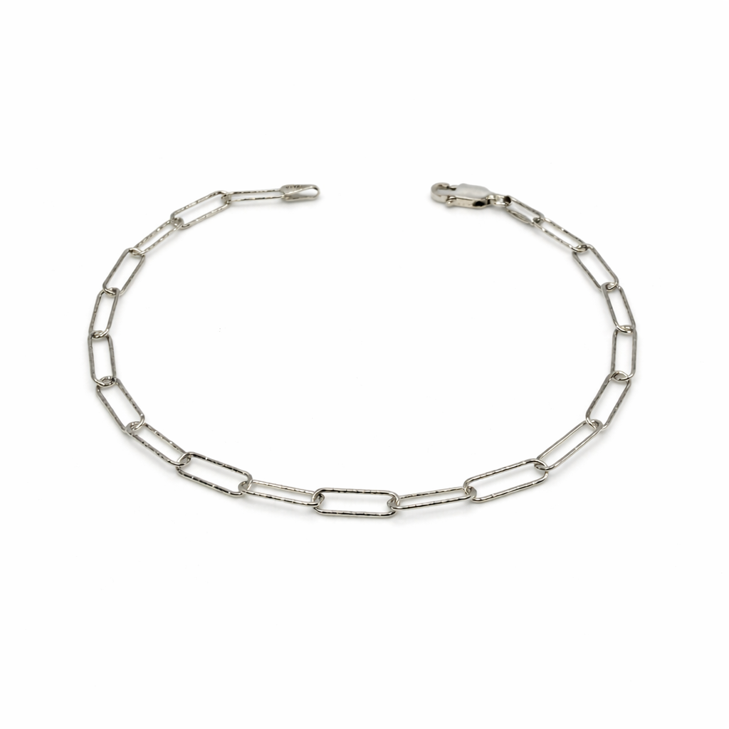 Silver chain bracelet