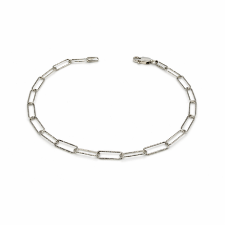 Silver chain bracelet