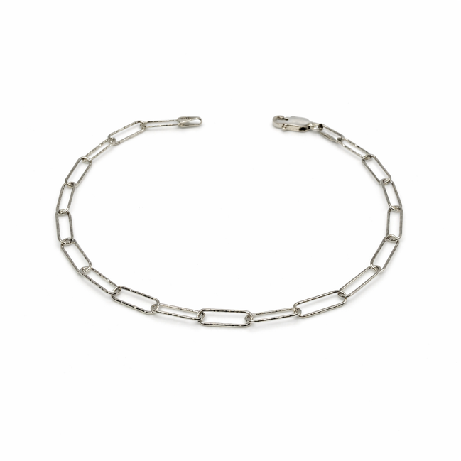 Silver chain bracelet