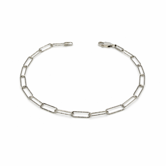 Silver chain bracelet