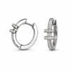 Small silver hoop earrings